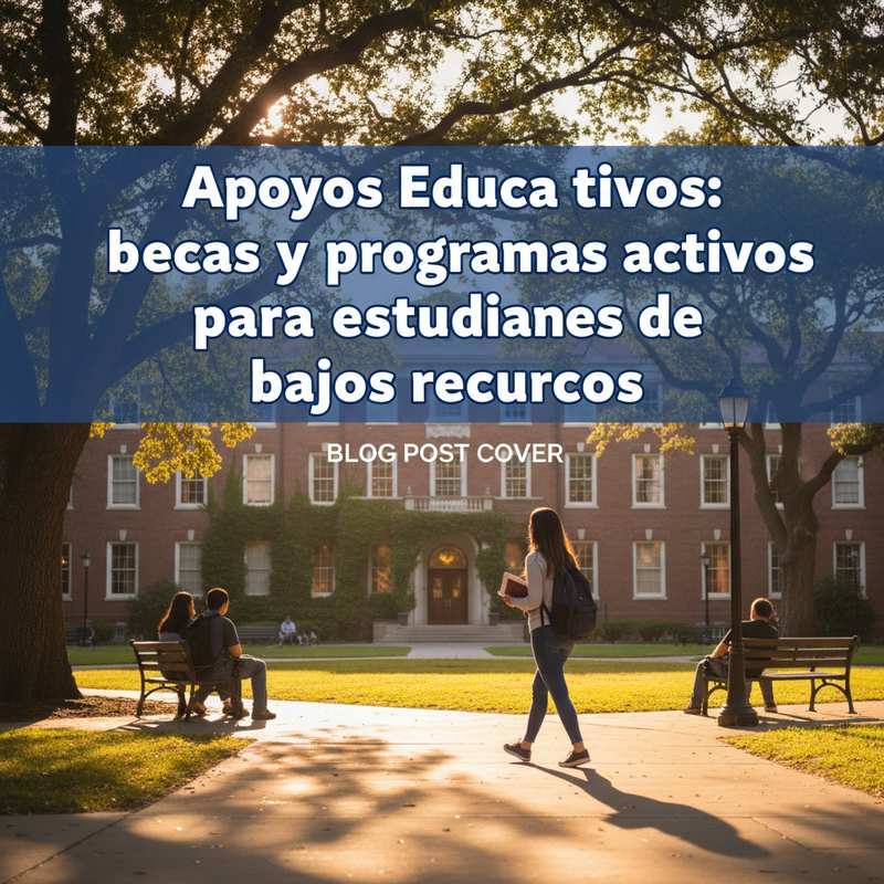 Apoyos Educativos: becas y programas activos para estudiantes de bajos recursos