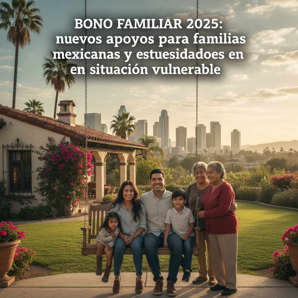Bono Familiar 2025: nuevos apoyos para familias mexicanas y estadounidenses en situación vulnerable
