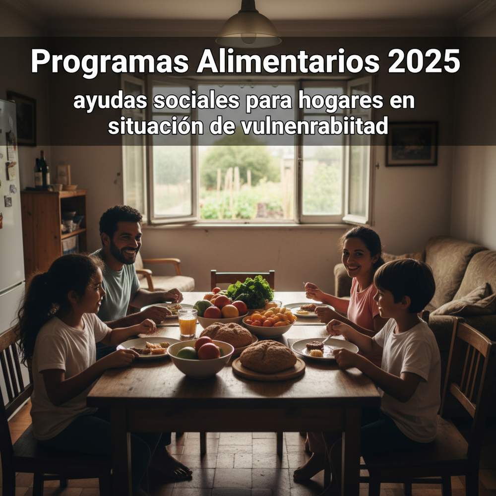 Programas Alimentarios 2025: ayudas sociales para hogares en situación de vulnerabilidad