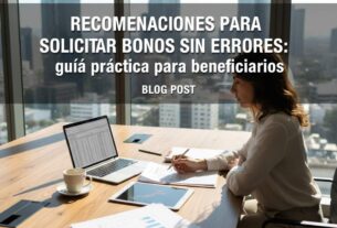 Recomendaciones para Solicitar Bonos sin Errores: guía práctica para beneficiarios