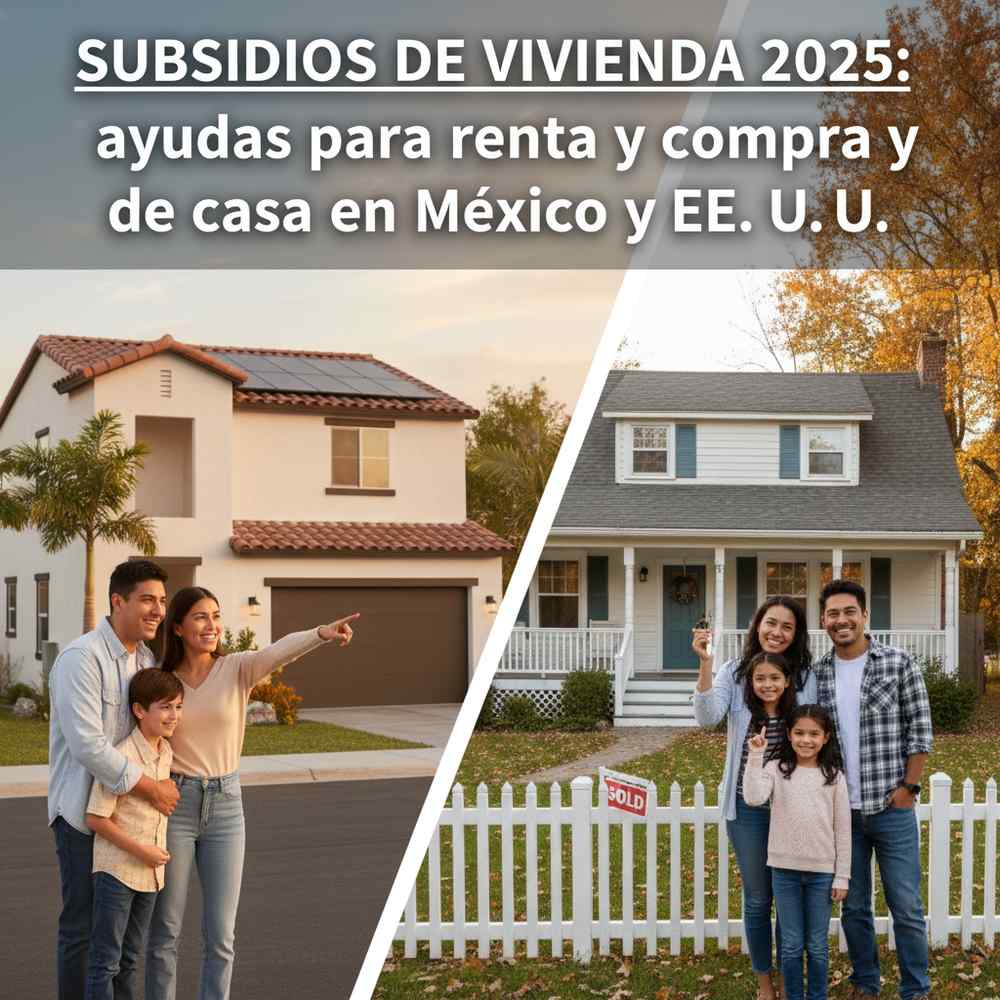 Subsidios de Vivienda 2025: ayudas para renta y compra de casa en México y EE. UU.